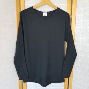 Women's Polarmax Size Large Long Sleeve Shirt Black Technical Base Layer